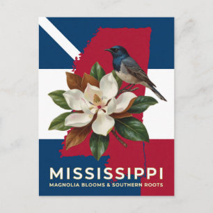 Mississippi Magnolia And State Floral Heritage Postcard