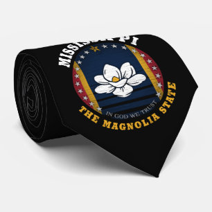 MISSISSIPPI MAGNOLIA STATE FLAG TIE
