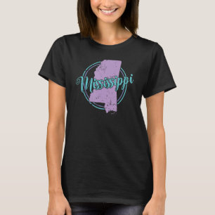 Mississippi Map USA America T-Shirt