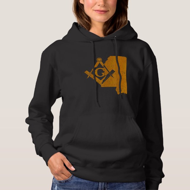 Mississippi Masons Grand Lodge Freemason Father's  Hoodie (Front)
