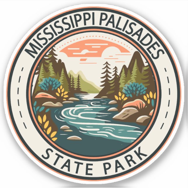 Mississippi Palisades State Park Illinois Badge (Front)