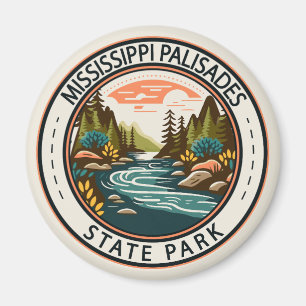 Mississippi Palisades State Park Illinois Badge Magnet