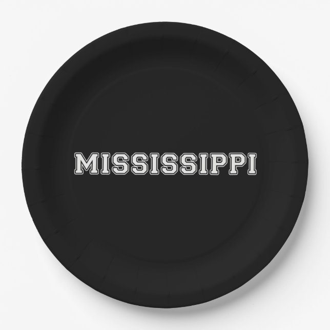 Mississippi Paper Plate (Front)