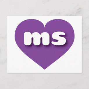 Mississippi purple heart - I love ms Postcard