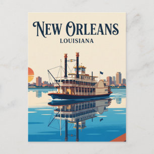 Mississippi River Louisiana Postcard