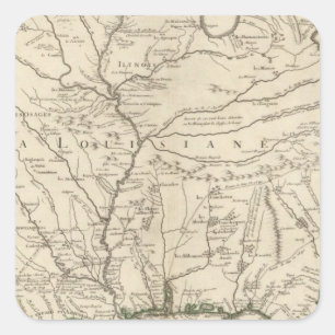 Mississippi River Square Sticker