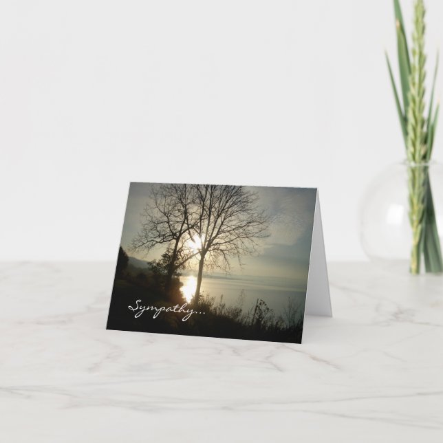 Mississippi River Sunrise Sympathy card (Front)
