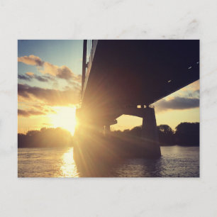 mississippi river sunset cruise postcard
