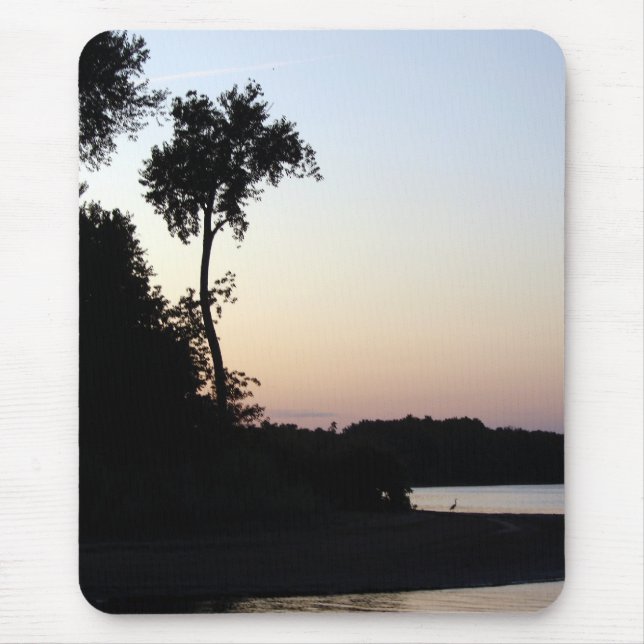Mississippi River Sunset Mouse Mat (Front)