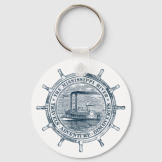 Mississippi River. Travels. Adventure. Discoveries Key Ring
