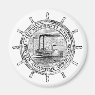 Mississippi River. Travels. Adventure. Discoveries Magnet
