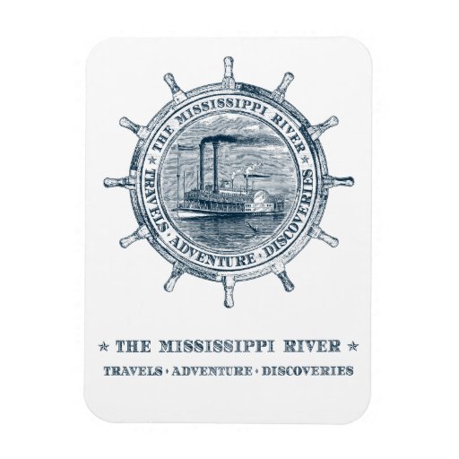 Image of Mississippi River. Travels. Adventure. Discoveries Magnet