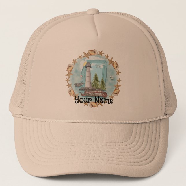 Mississippi Shells Lighthouse hat (Front)
