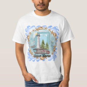 Mississippi Shells Lighthouse  T-Shirt