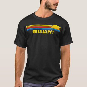 Mississippi Souvenir Retro SunsetState T-Shirt