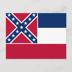 Mississippi State Flag Postcard