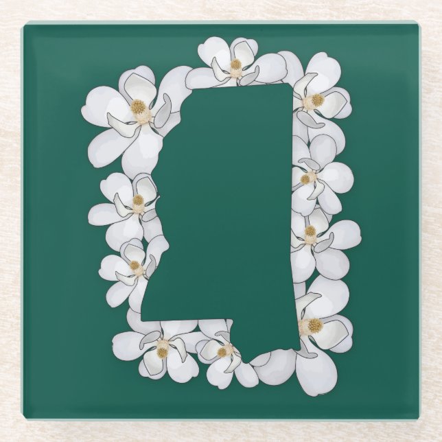 Mississippi State Flower Coaster (Front)