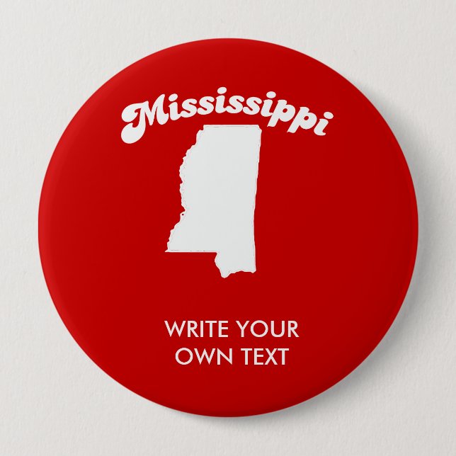 MISSISSIPPI STATE MOTTO T-SHIRT T-shirt 10 Cm Round Badge (Front)