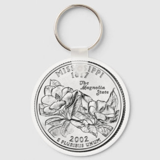 Mississippi State Quarter Key Ring