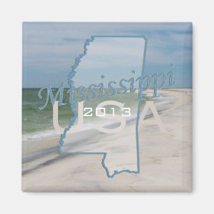 Mississippi State USA Travel Souvenir Magnet