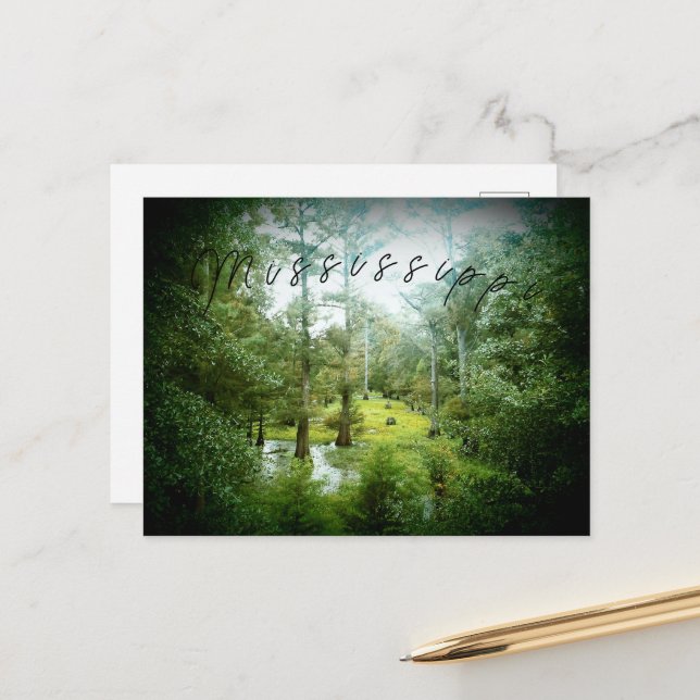 Mississippi Swamp - Postcard (Front/Back In Situ)