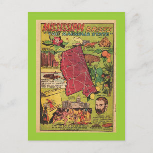 Mississippi the Magnolia State Postcard