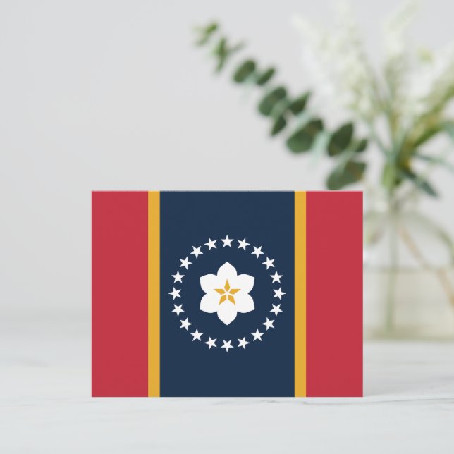 Mississippi: The Magnolia US State Flag Postcard (Standing Front)