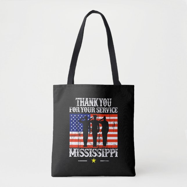 Mississippi Tote Bag Canvas Tote Christmas (Front)