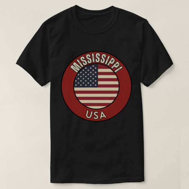 Mississippi United States of America T-Shirt (Design Front)