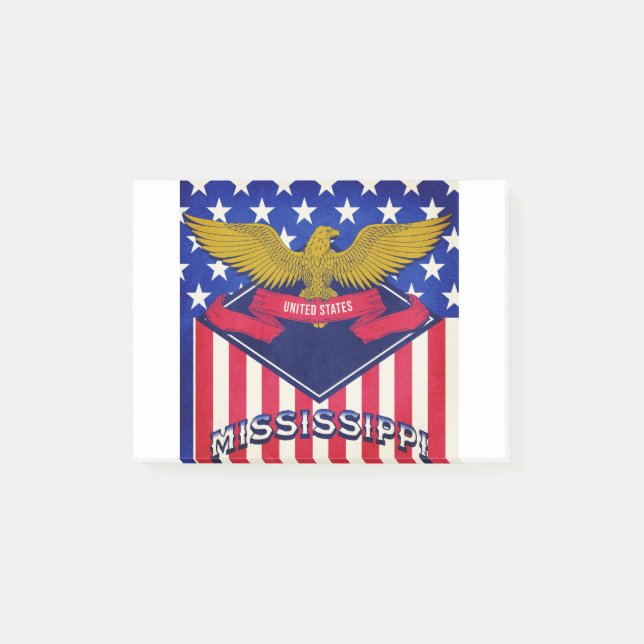 Mississippi USA Flag Post-it Notes (Front)