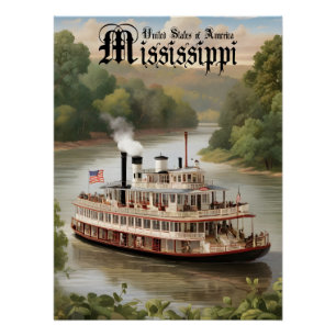 Mississippi USA Travel Poster