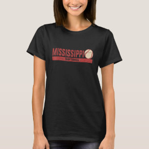 Mississippi Vintage Softball Coach Team Softball P T-Shirt