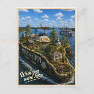 Mississippi   Wish You Were Here   State Series Postcard