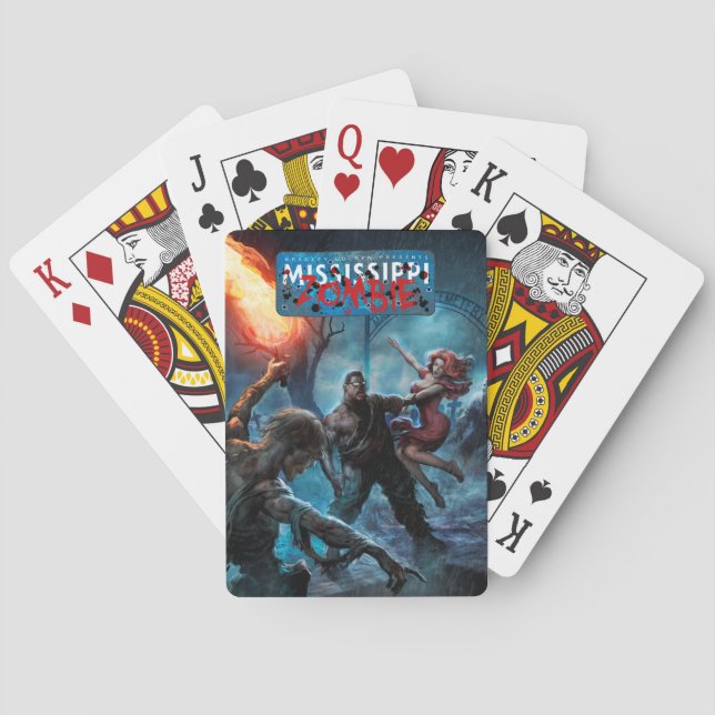 Mississippi Zombie V2 design playing cards (Back)