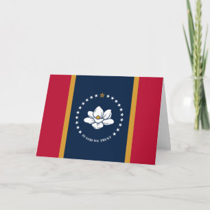 Mississippian Flag, Flag of Mississippi Card