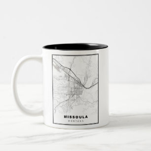 Missoula Map Two-Tone Coffee Mug