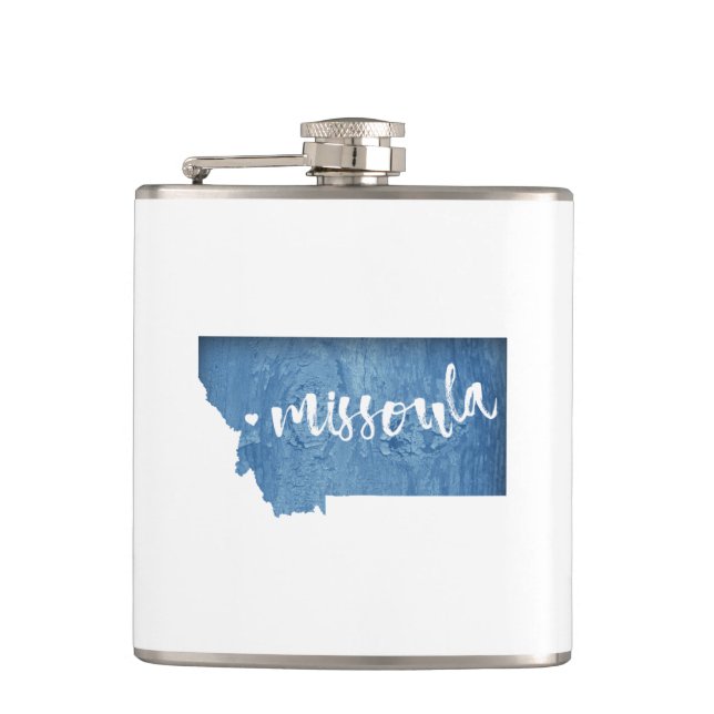 Missoula, Montana Hip Flask (Front)