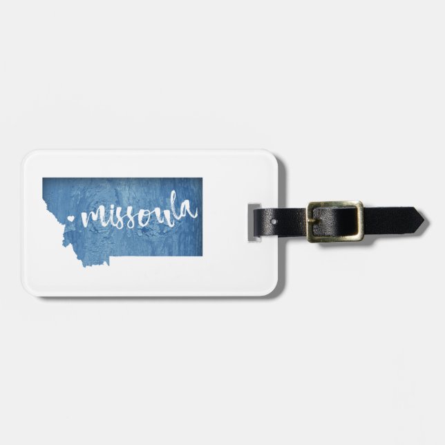 Missoula, Montana Luggage Tag (Front Horizontal)