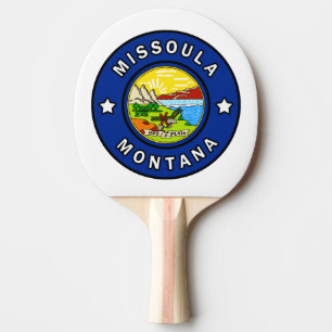 Missoula Montana Ping Pong Paddle