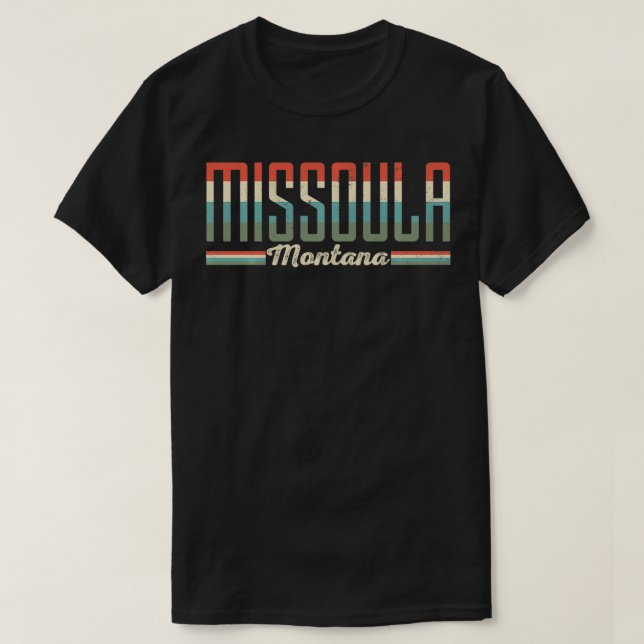 Missoula Montana Retro Vintage Gift Pullover  (Design Front)