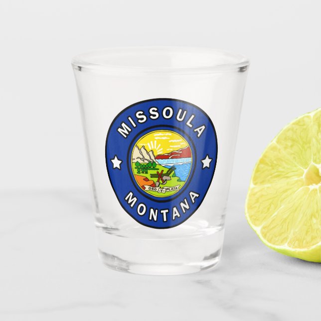 Missoula Montana Shot Glass (Front)