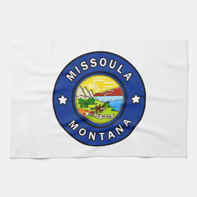 Missoula Montana Tea Towel (Horizontal)