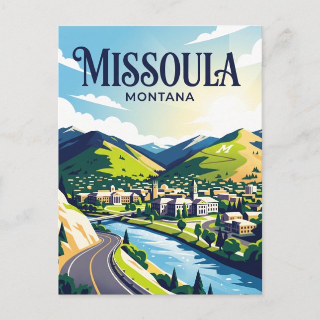 Missoula USA Postcard (Front)