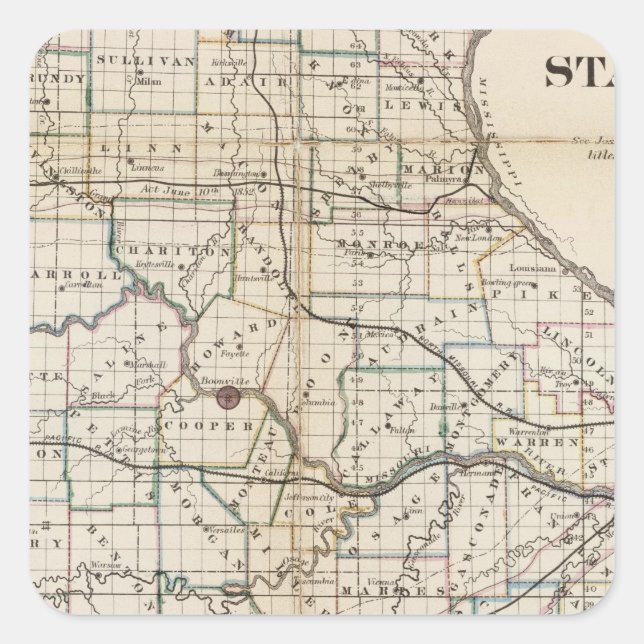 Missouri 2 square sticker (Front)