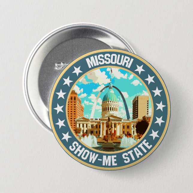 Missouri                                           7.5 cm round badge (Front & Back)