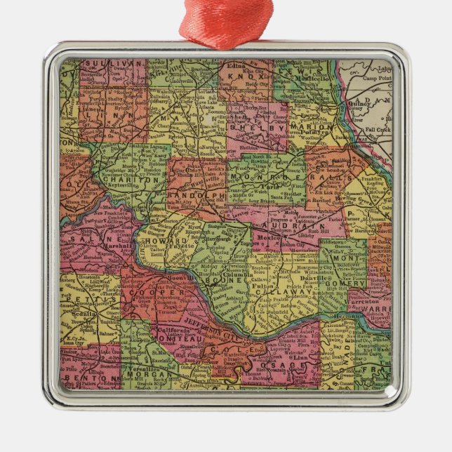 Missouri 8 metal tree decoration (Front)