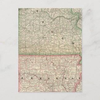 Missouri and Arkansas Postcard
