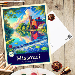 Missouri Anime Style Cel Shaded Postcard