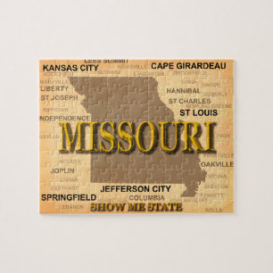 Missouri Antique Map Jigsaw Puzzle
