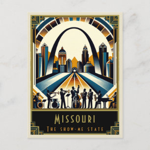 Missouri   Art Deco Postcard